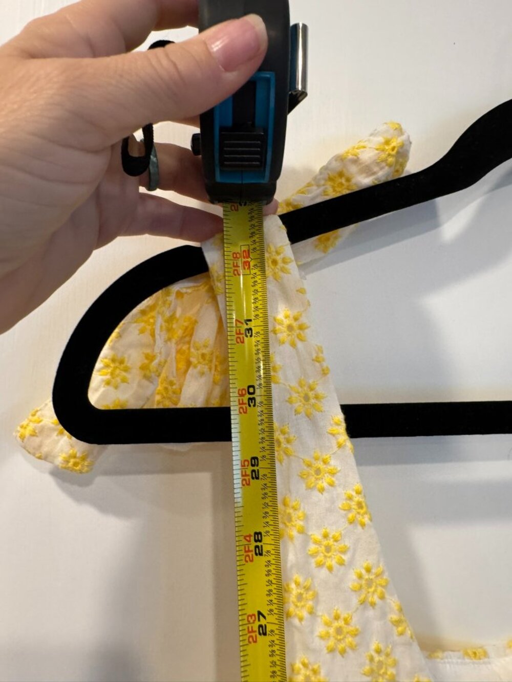 Yellow Summer Floral Dress with Bows, Trixxi by Francesca's - Women's Size Med - Picture 7 of 9